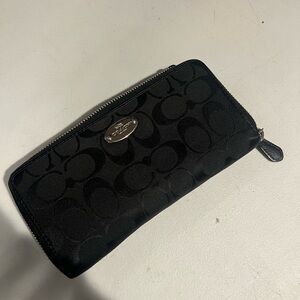 Coach Black Signature Wallet